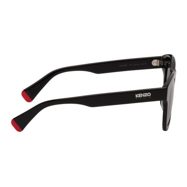  Black Kenzo Paris Square Sunglasses 232387M134000