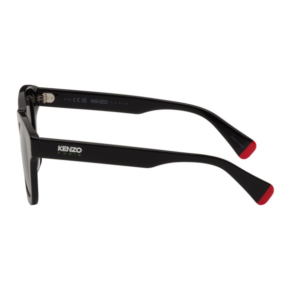  Black Kenzo Paris Square Sunglasses 232387M134000