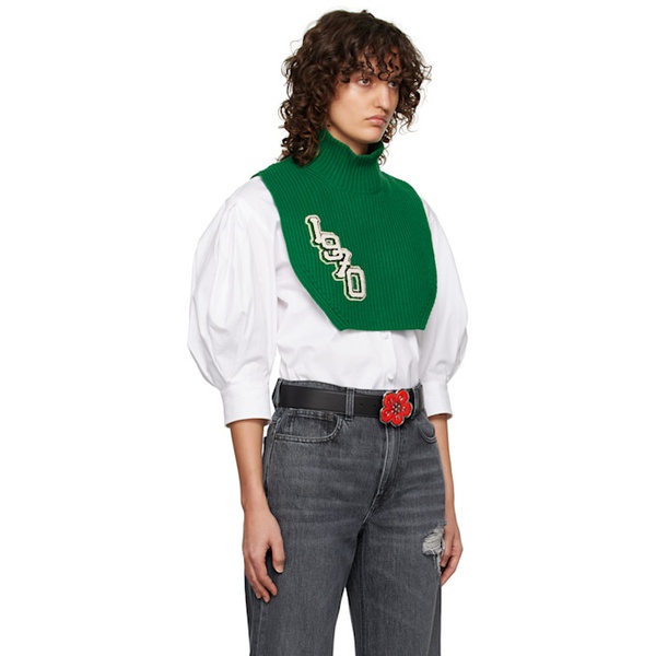  Kenzo Green College Patch Stole 222387F028000