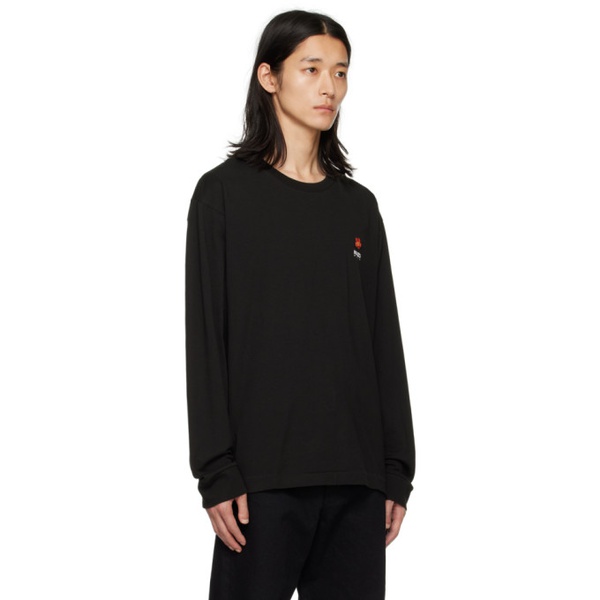  Black Kenzo Paris Boke Flower Long Sleeve T-Shirt 232387M213017