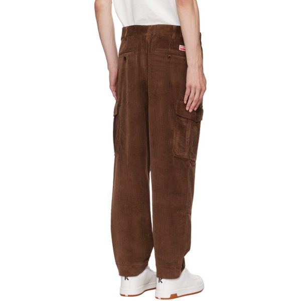  Brown Kenzo Paris Straight-Leg Cargo Pants 232387M188001