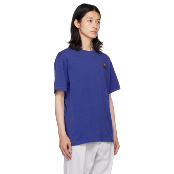  Blue Kenzo Paris Boke Flower T-Shirt 232387M213007