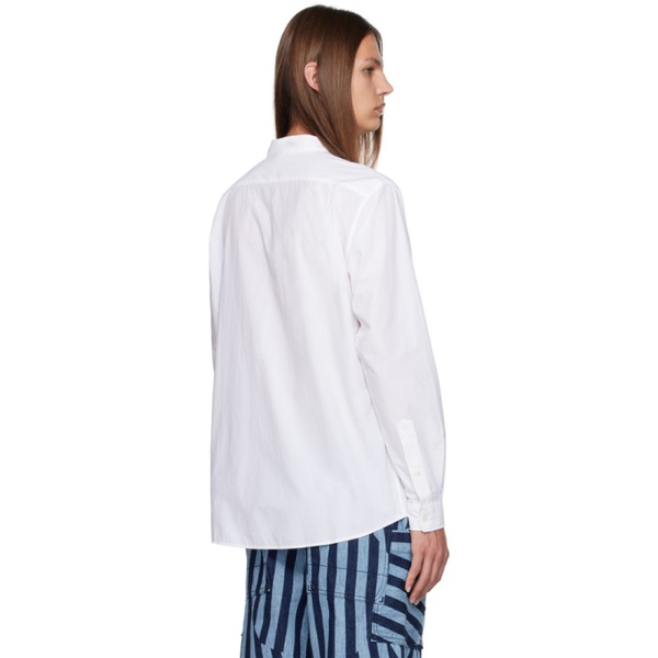  White Kenzo Paris Rue Vivienne Shirt 232387M192012