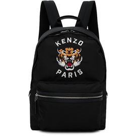 Black Kenzo Paris Kenzo Varsity Embroidered Backpack 242387F042000