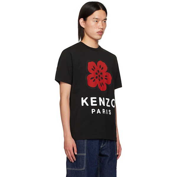  Black Kenzo Paris Boke Flower T-Shirt 242387M213026