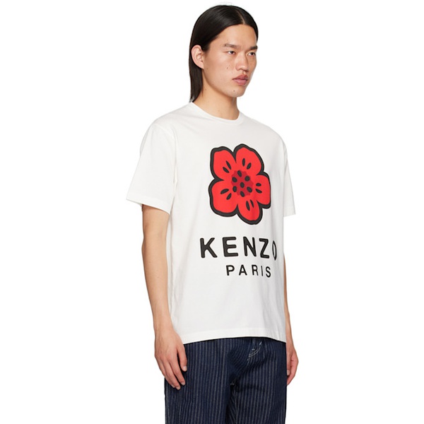  White Kenzo Paris Boke Flower T-Shirt 242387M213028