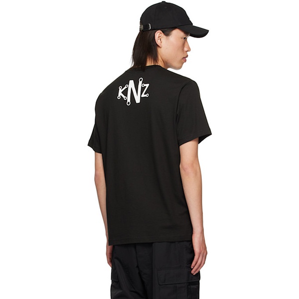  Black Kenzo Paris Business Classic T-Shirt 242387M213011