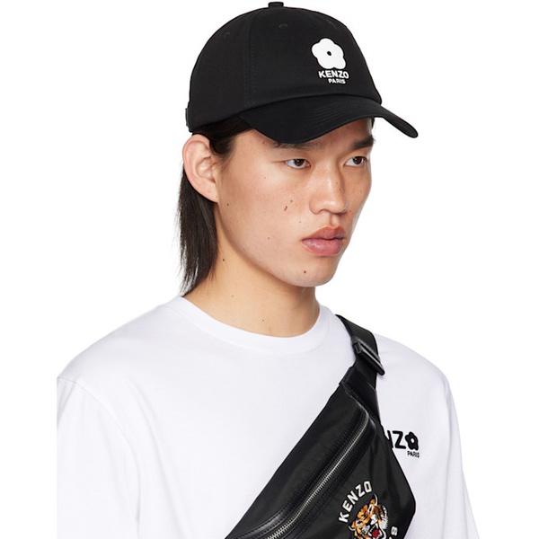  Black Kenzo Paris Kenzo Utility Cap 242387M139001