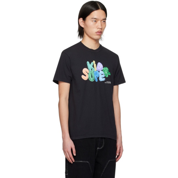  KidSuper Black Bubble T-Shirt 241842M213009