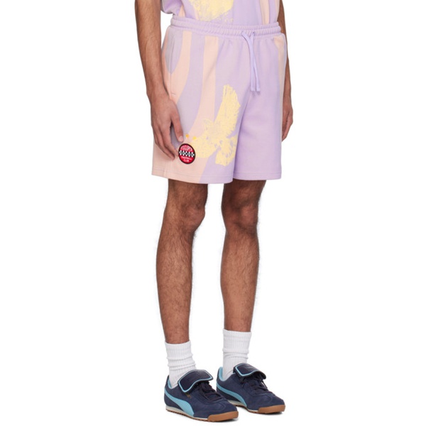  KidSuper Purple & Pink Puma 에디트 Edition Shorts 242842M193000
