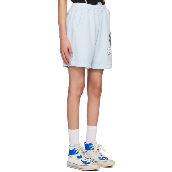  Kids Worldwide Blue The World Is Ours Shorts 231483F088007