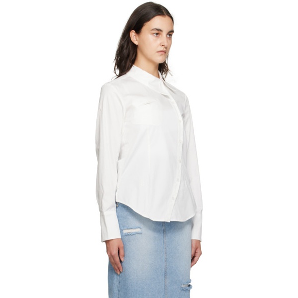  기준 Kijun 오프화이트 Off-White Curved Shirt 232586F109001