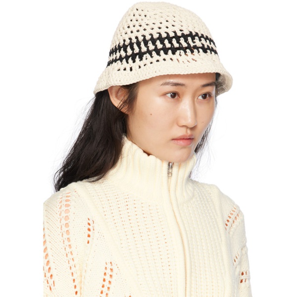  기준 Kijun 오프화이트 Off-White Crochet Bucket Hat 241586F015000