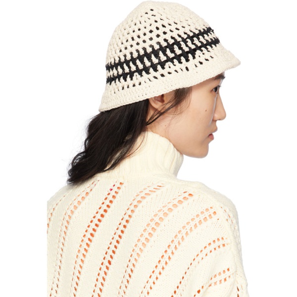  기준 Kijun 오프화이트 Off-White Crochet Bucket Hat 241586F015000