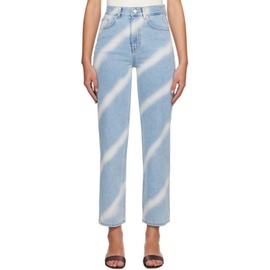 기준 Kijun Blue Oblique Jeans 241586F069001