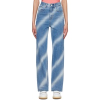 기준 Kijun Blue Airbrushed Jeans 231586F069000