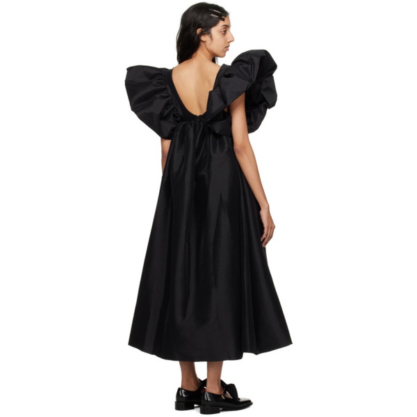  키카 바르가스 Kika Vargas Black Adriana Maxi Dress 231593F055000