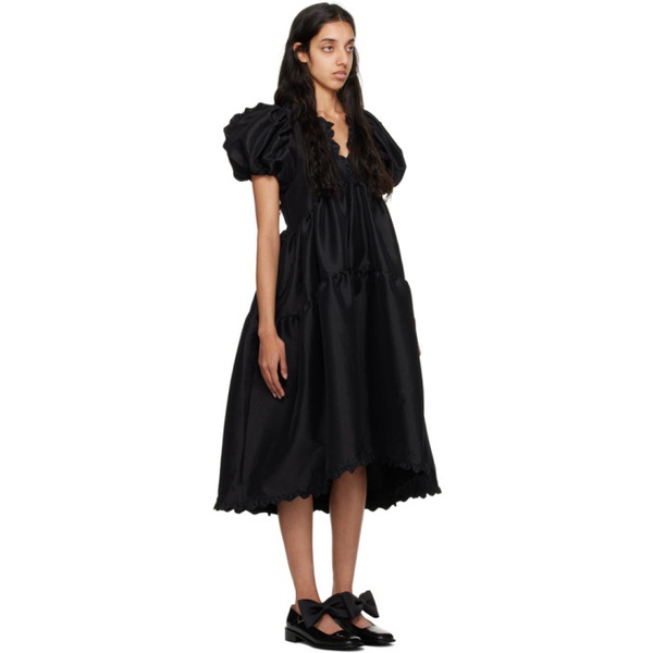  키카 바르가스 Kika Vargas Black Leana Midi Dress 231593F054001