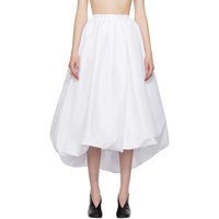 키카 바르가스 Kika Vargas SSENSE Exclusive White Nina Midi Skirt 241593F092003