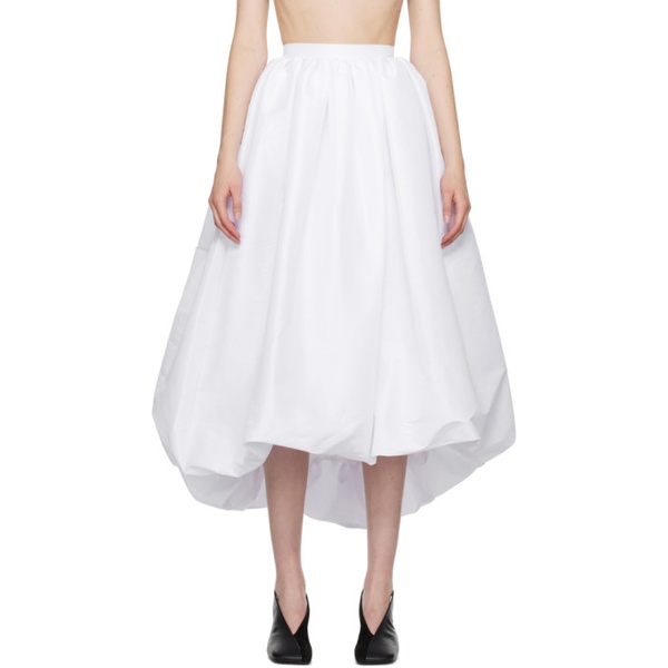  키카 바르가스 Kika Vargas SSENSE Exclusive White Nina Midi Skirt 241593F092003