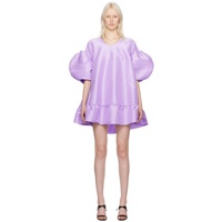 키카 바르가스 Kika Vargas SSENSE Exclusive Purple Gigi Minidress 241593F052000