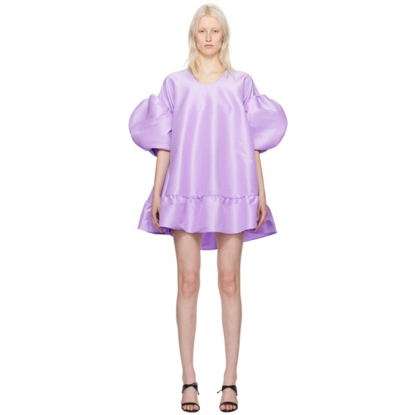  키카 바르가스 Kika Vargas SSENSE Exclusive Purple Gigi Minidress 241593F052000