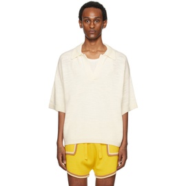 King & Tuckfield 오프화이트 Off-White Oversized SL Polo 241564M212007