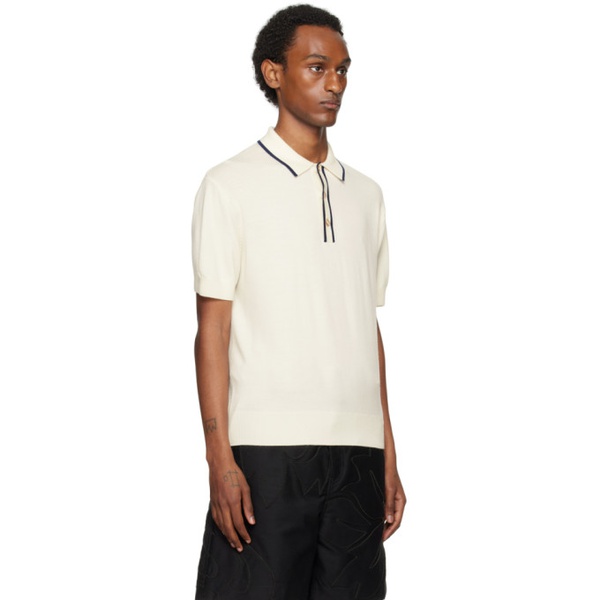  King & Tuckfield 오프화이트 Off-White Textured Polo 241564M212006