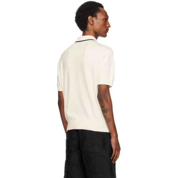 King & Tuckfield 오프화이트 Off-White Textured Polo 241564M212006
