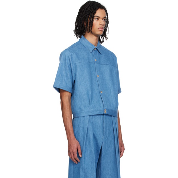  King & Tuckfield Blue 50s Denim Shirt 241564M192000