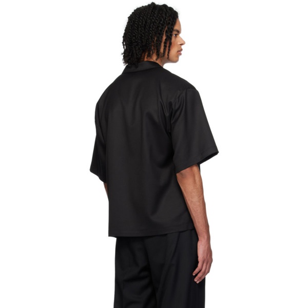  King & Tuckfield Black Wrap Shirt 241564M192004