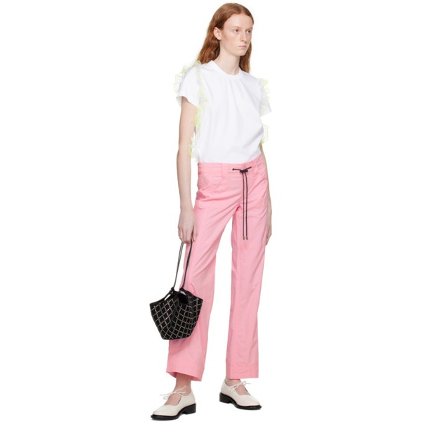  KkCo Pink Roll Up Trousers 231927F087005