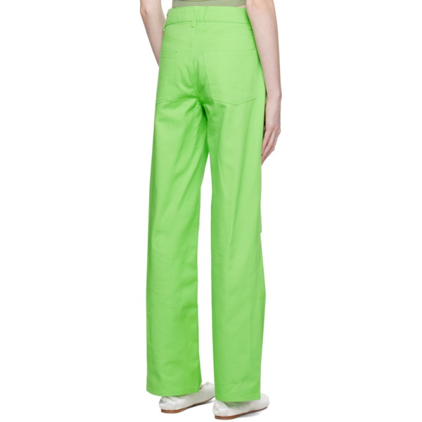  KkCo Green Slit Trousers 231927F087004