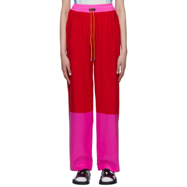  KkCo Red Drawstring Lounge Pants 221927F086000