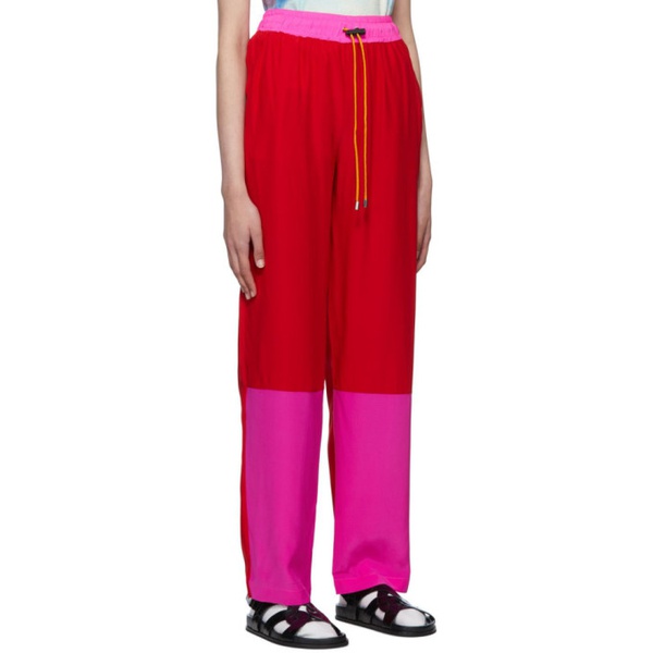  KkCo Red Drawstring Lounge Pants 221927F086000