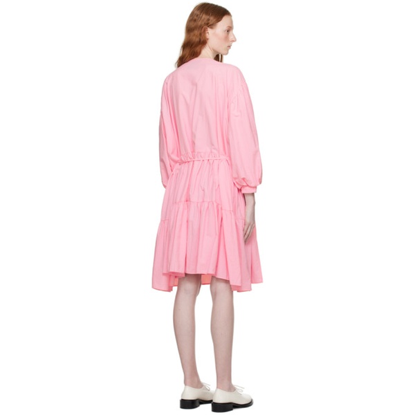  KkCo Pink Utility Wrap Midi Dress 231927F054001