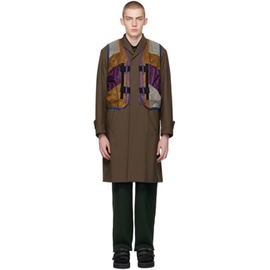 Kolor Brown Coat & Vest Set 241523M176001