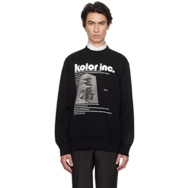 Kolor Black Printed Sweatshirt 232523M204000