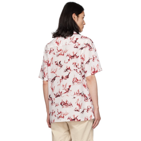  수비 Ksubi White & Red Burnt Shirt 232088M192002