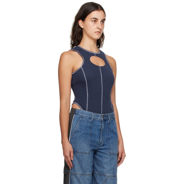  수비 Ksubi Navy Pursuit Bodysuit 232088F111004