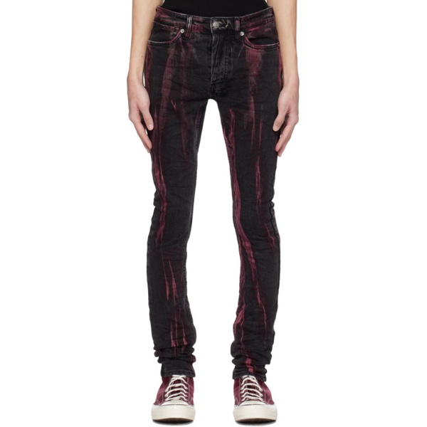  수비 Ksubi Black & Red Van Winkle Jeans 241088M186000