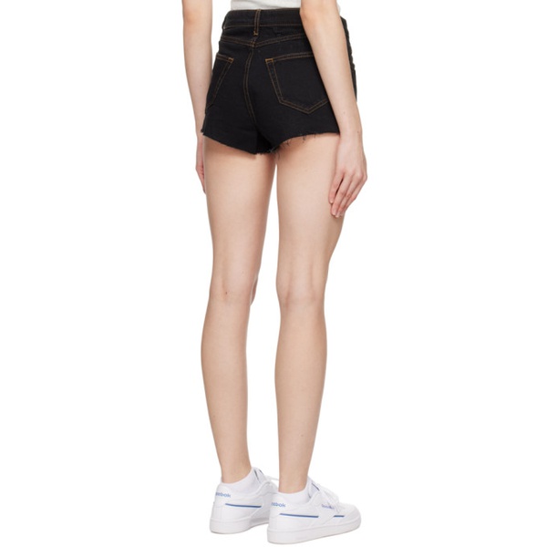  수비 Ksubi Black Kali Denim Shorts 241088F088012