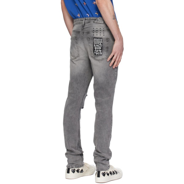  수비 Ksubi Gray Chitch Prodigy Trashed Jeans 241088M186011