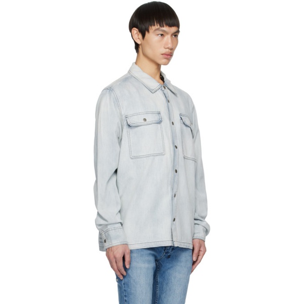  수비 Ksubi Blue Scorpio Denim Shirt 232088M192004