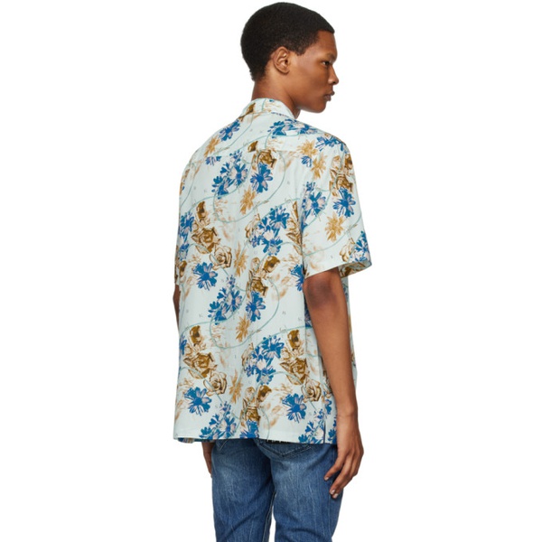 수비 Ksubi Blue Floralist Shirt 231088M192015