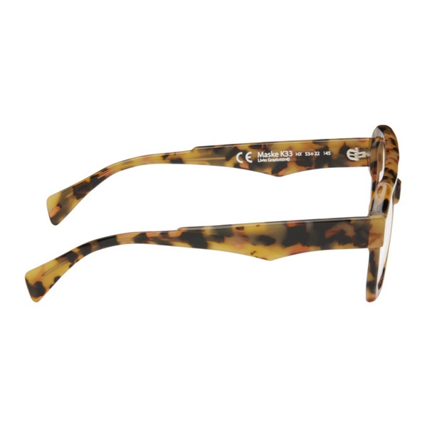  쿠보라움 Kuboraum Tortoiseshell K33 Glasses 241872M133005