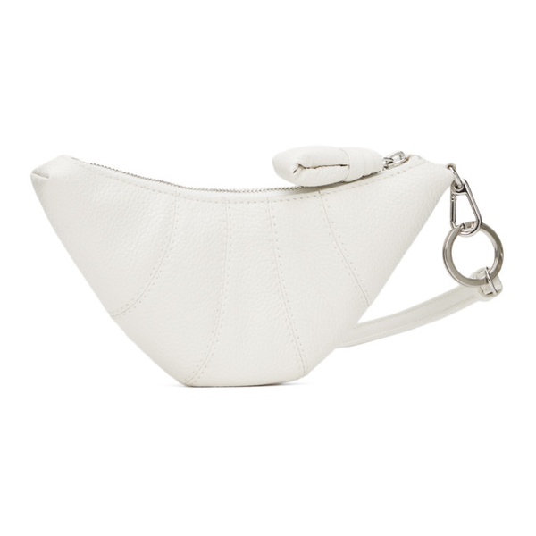  르메르 LEMAIRE White Croissant Coin Pouch 241646M145009