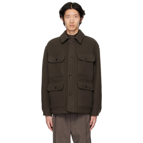  르메르 LEMAIRE Khaki Hunting Jacket 222646M180005