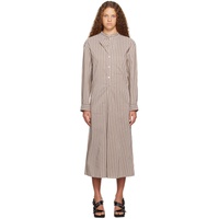 르메르 LEMAIRE Brown Gusset Collar Midi Dress 231646F054010