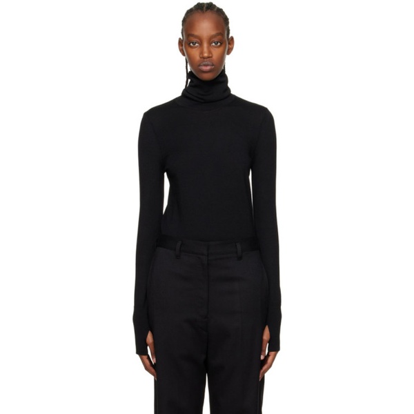  르메르 LEMAIRE Black Merino Wool Turtleneck 222646F099014